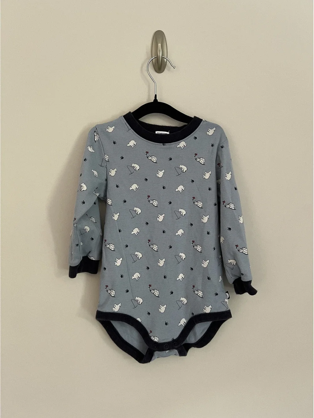 Vintage Y2K Gymboree 2003 Polar Bear Long Sleeve Bodysuit